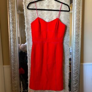Sz 2 banana republic orange red dress